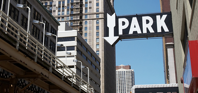 Image of a parking sign in Chicago