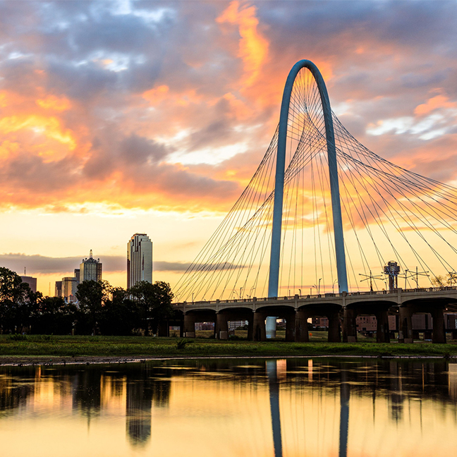 Margaret Hunt Hill Bridge. Dallas, Texas