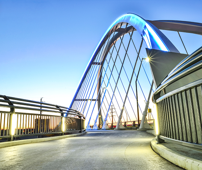 Image of the Modern New Lowry Bridge Walkway in Minneapolis.