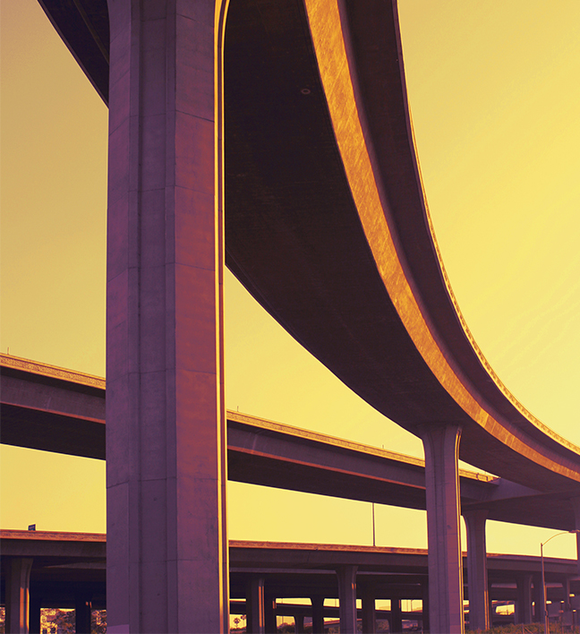 Image of Freeway Overpasses in LA.
